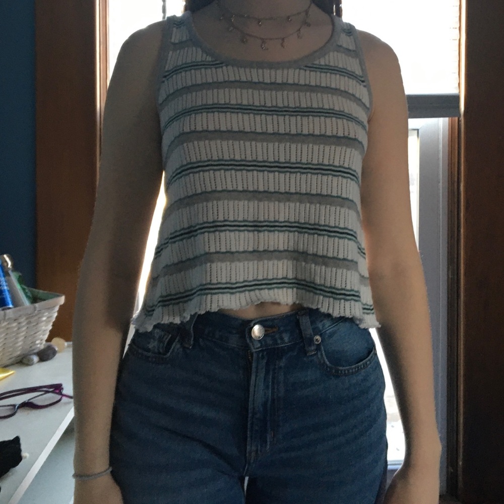 Striped Sweater Tank